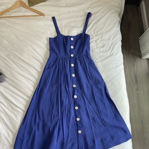 Blue Maeve button down dress